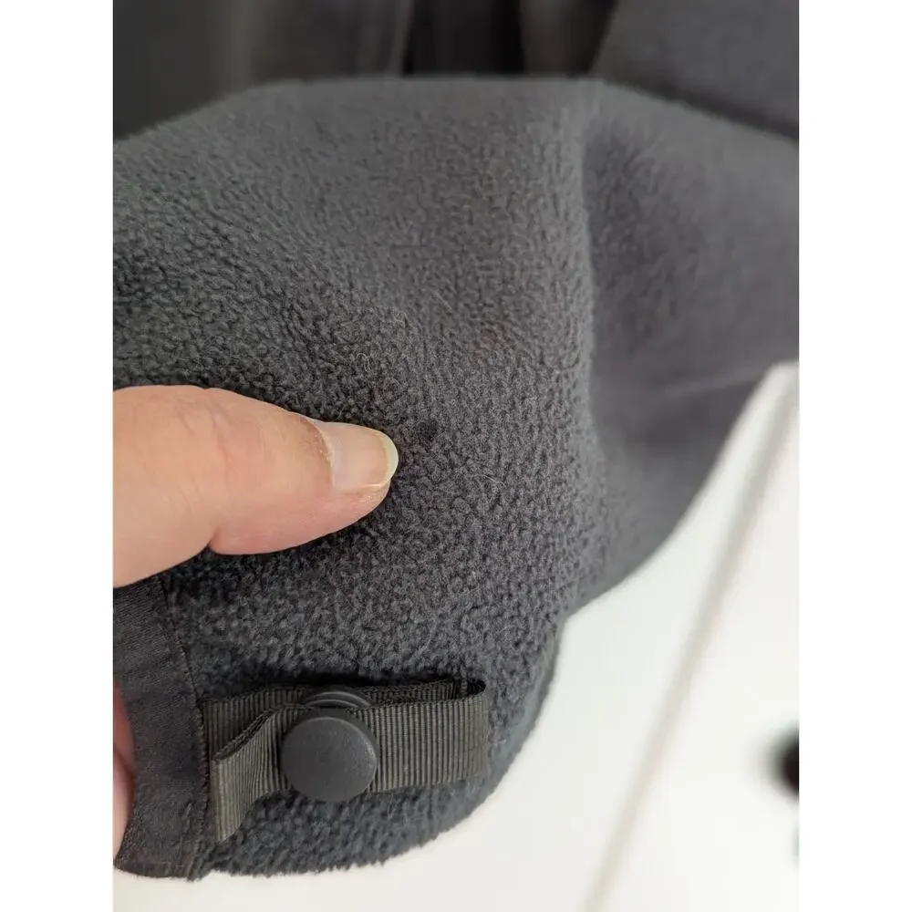 The North Face Men's Large Gray Fleece Zip Jacket Polartec Classic Casual